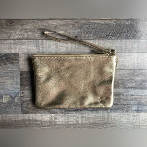 Small Gold Makeup Bag